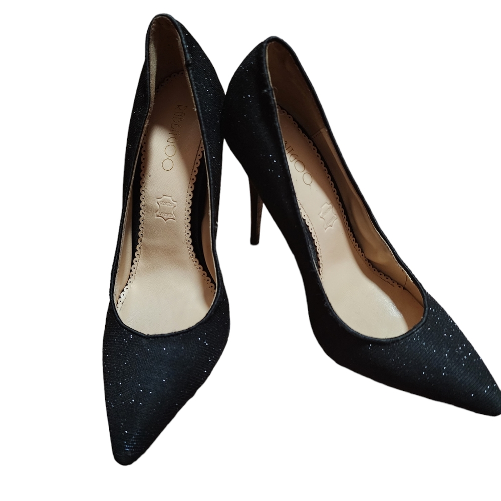Black Sparkle Heels